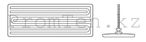 LFFE - плоский керамический ИК нагреватель 245 х 95 мм